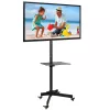 Techly Trolley Floor Stand LCD/LED/Plasma 23 inch-55 inch, 58.4 cm (23 inch), 139.7 cm (55 inch), 50 x 50 mm, 400 x 400 mm, -15 - 15°, Melns