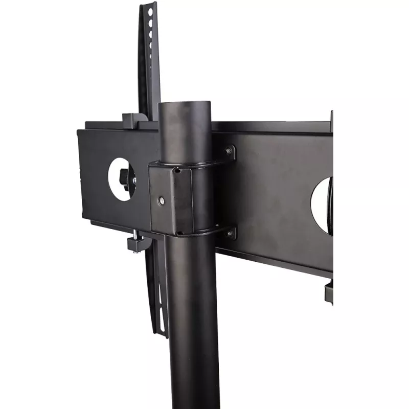 Techly Trolley Floor Stand LCD/LED/Plasma 23 inch-55 inch, 58.4 cm (23 inch), 139.7 cm (55 inch), 50 x 50 mm, 400 x 400 mm, -15 - 15°, Melns