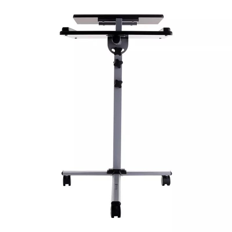 Portatīvā datora statīvs Techly Universal Adjustable Trolley piezīmjdatoram projektoram melns