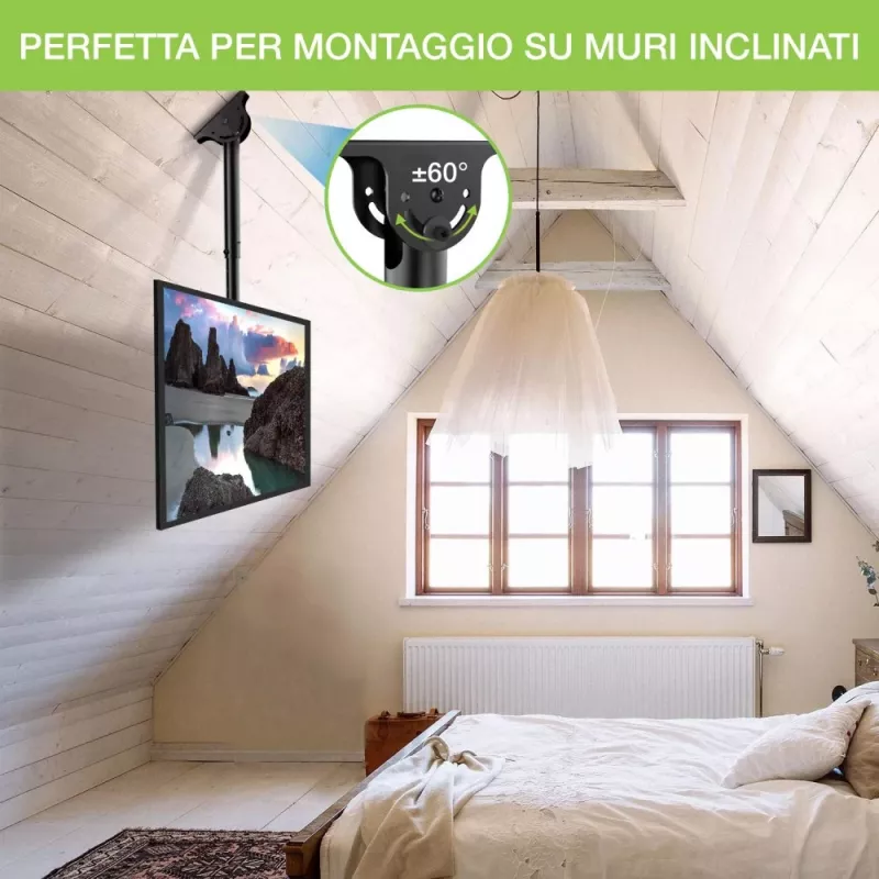 Techly teleskopisks griestu balsts līdz 1,6 m LED TV LCD 23-42 collas ICA-CPLB 922L