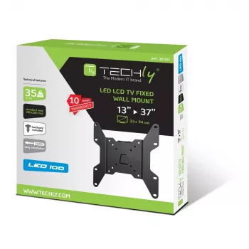 Techly 13-37 collu sienas kronšteins LED LCD televizoram fiksēts ICA-LCD 114