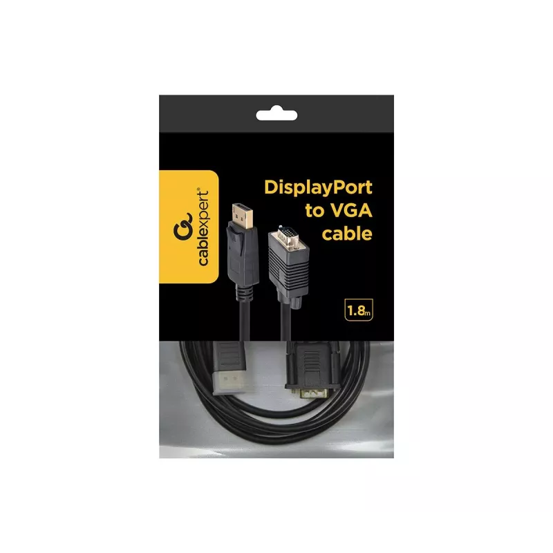 GEMBIRD DisplayPort uz VGA adaptera kabelis 2,0 m, melns
