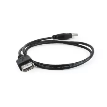 GEMBIRD USB 2.0 pagarinājuma kabelis, 0,75 m - Melns