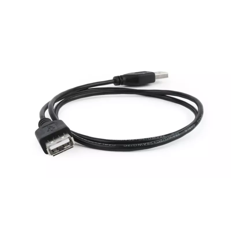 GEMBIRD USB 2.0 pagarinājuma kabelis, 0,75 m - Melns