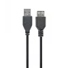 GEMBIRD USB 2.0 pagarinājuma kabelis, 0,75 m - Melns