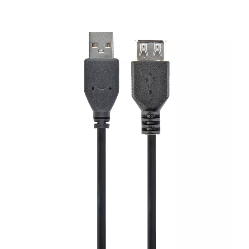 GEMBIRD USB 2.0 pagarinājuma kabelis, 0,75 m - Melns