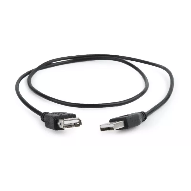 GEMBIRD USB 2.0 pagarinājuma kabelis, 0,75 m - Melns