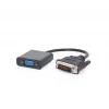 Video kabeļa adapteris Gembird DVI-D (vīrišķais) uz VGA (sievišķais) 0,2 m, melns