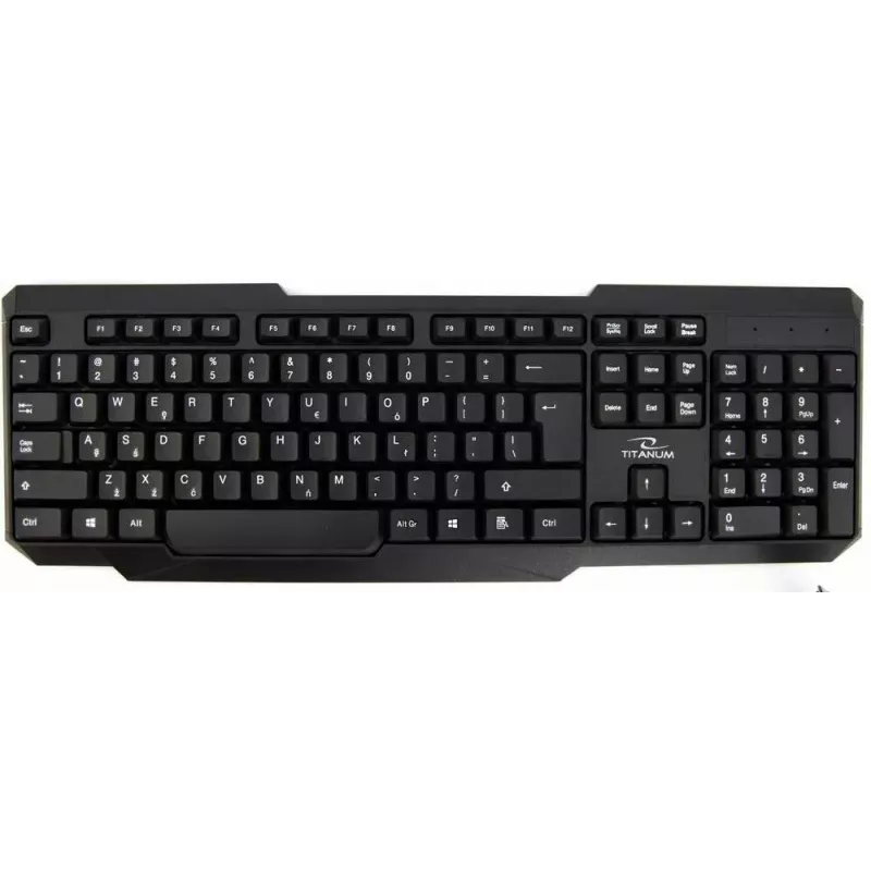 Titanum Memphis TK108 tastatūras un USB peles komplekts, melns