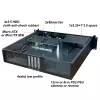 Servera korpusa plaukts TECHLY I-CASE IPC-240L, 2U, micro ATX, 4x 3.5 collu sloti, 1x 5.25 collu slots, 465x400x88.8 mm, melns