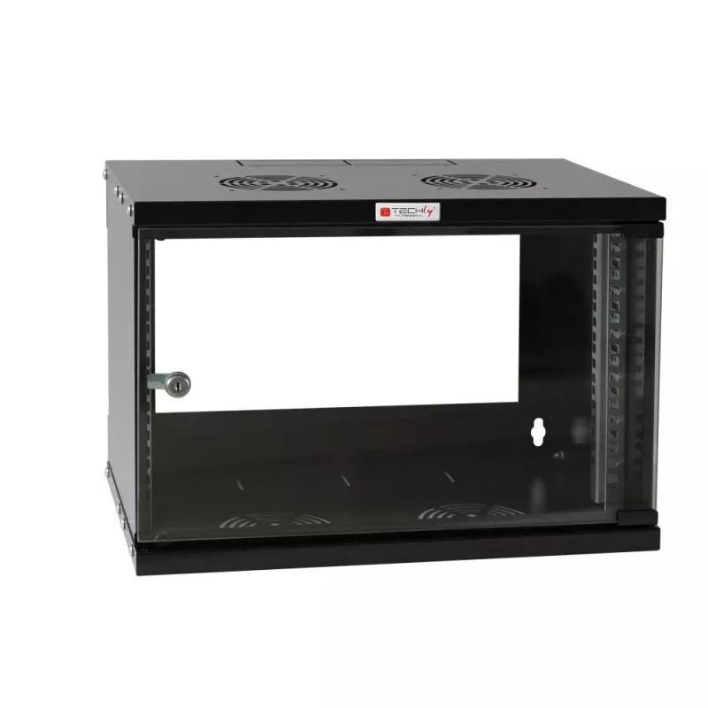 Techly sienas skapis 19 6U D450 melns salikts I-CASE EL-1006B45