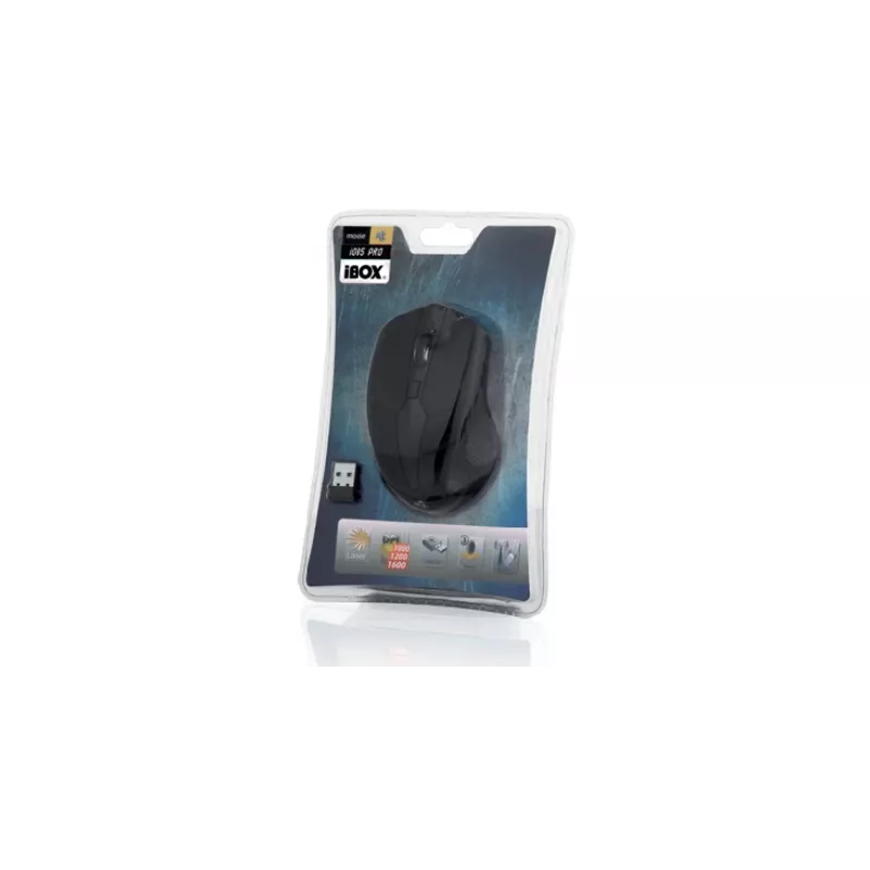 IBOX I005 Pro - pele piemērota abām rokām RF bezvadu lāzers 1600 DPI