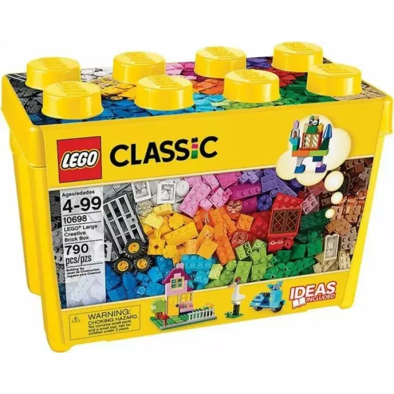 Būvēšanas komplekts LEGO Classic 10698 — 790 gabali, daudzkrāsains, 33 krāsas, ietver zaļas pamatplāksnes un piederumus