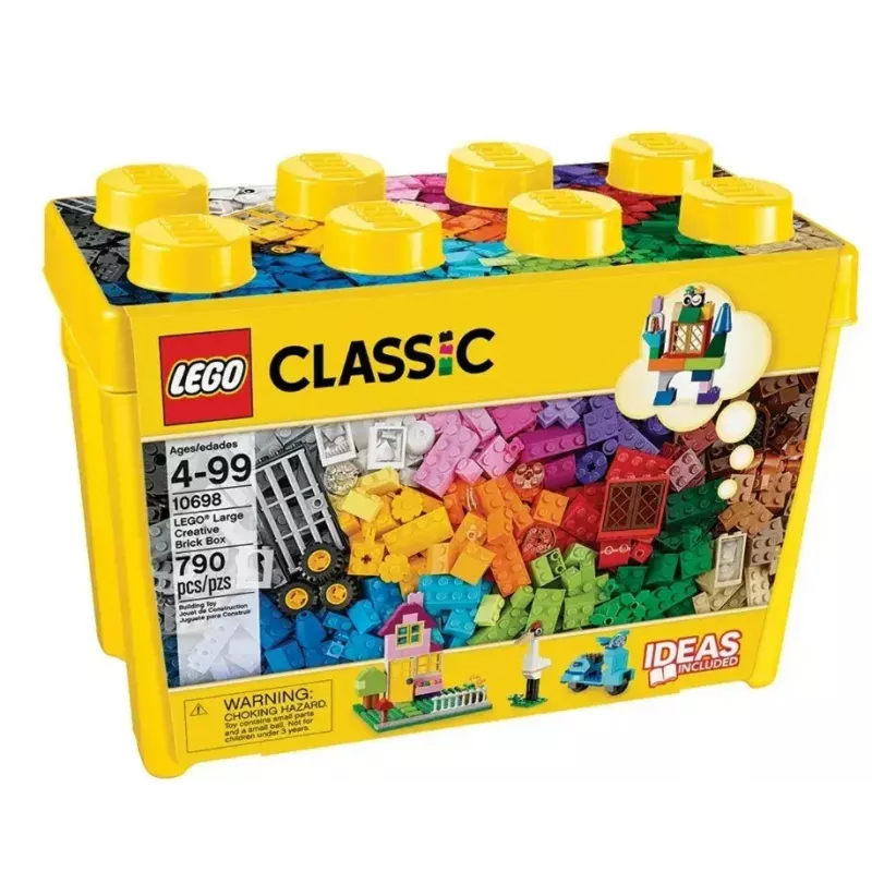Būvēšanas komplekts LEGO Classic 10698 — 790 gabali, daudzkrāsains, 33 krāsas, ietver zaļas pamatplāksnes un piederumus