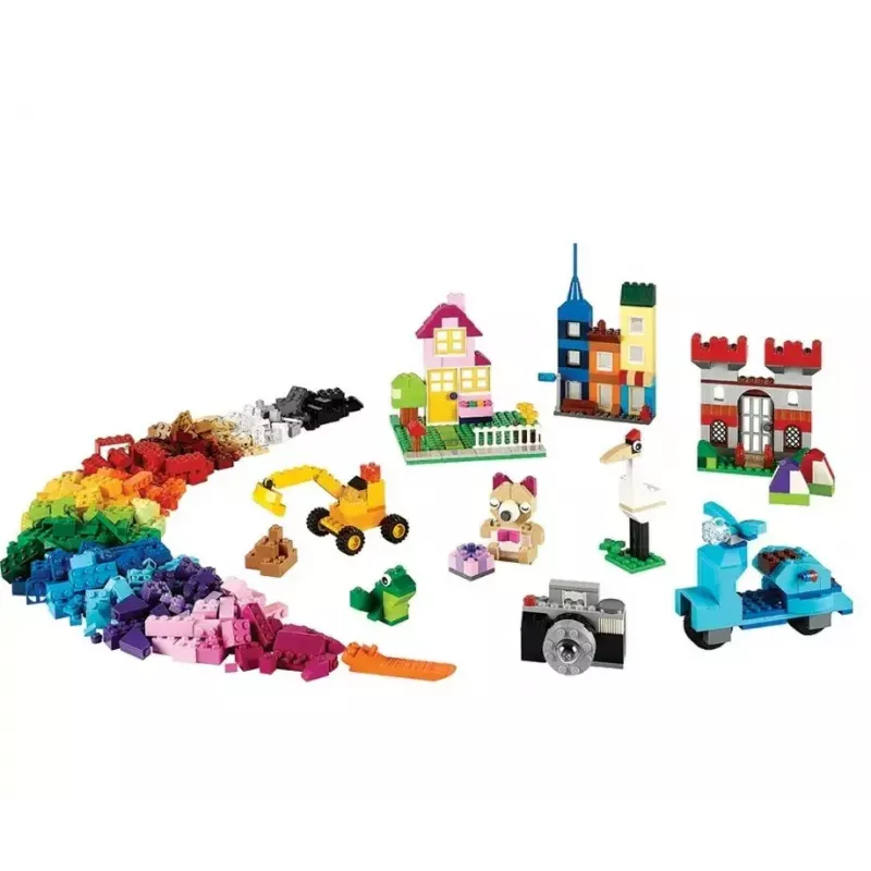 Būvēšanas komplekts LEGO Classic 10698 — 790 gabali, daudzkrāsains, 33 krāsas, ietver zaļas pamatplāksnes un piederumus