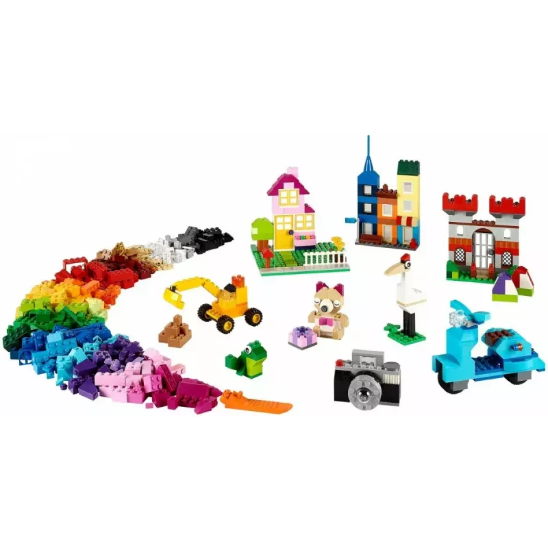 Būvēšanas komplekts LEGO Classic 10698 — 790 gabali, daudzkrāsains, 33 krāsas, ietver zaļas pamatplāksnes un piederumus