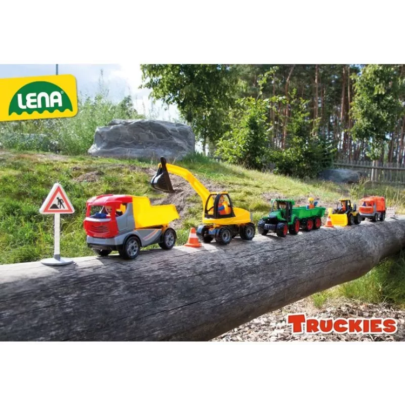 Lena Truckies traktors, Traktors, 2 gadi, Plastmasa, Melna, Zaļa