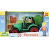 Lena Truckies traktors, Traktors, 2 gadi, Plastmasa, Melna, Zaļa