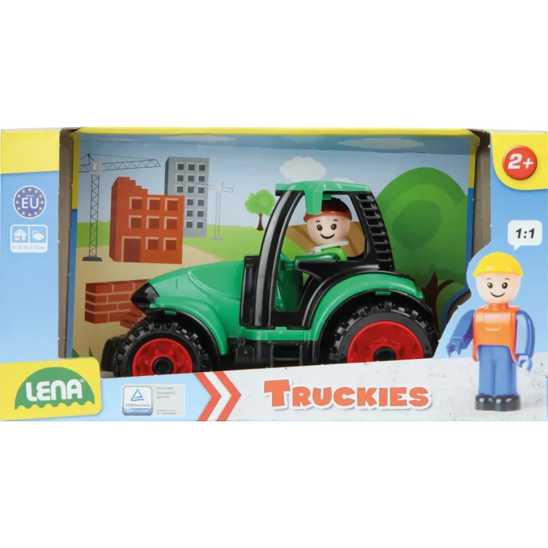 Lena Truckies traktors, Traktors, 2 gadi, Plastmasa, Melna, Zaļa