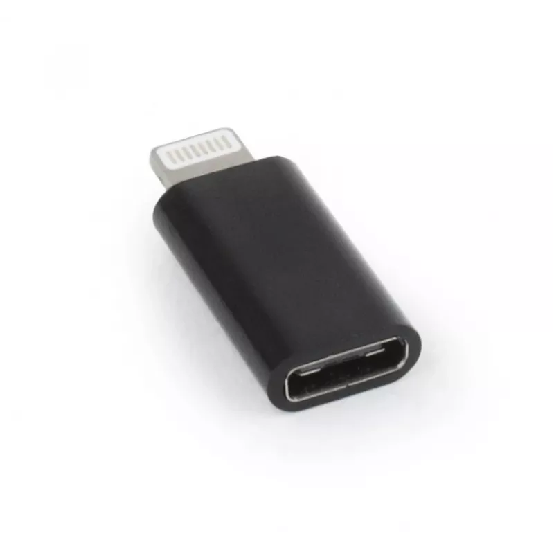 Gembird A-USB-CF8PM-01 savienotāju adapteris USB Type-C 8 kontaktu uz Ipohne Melns