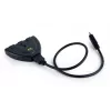 HDMI saskarnes centrmezgls Gembird DSW-HDMI-35 — 3 porti, HDMI, 0,5 m kabelis, melns
