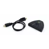 HDMI saskarnes centrmezgls Gembird DSW-HDMI-35 — 3 porti, HDMI, 0,5 m kabelis, melns