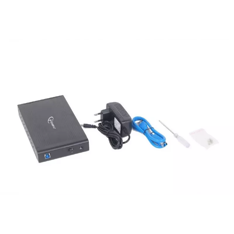 GEMBIRD Ārējais USB 3.0 korpuss 3,5 collu diskam – melns