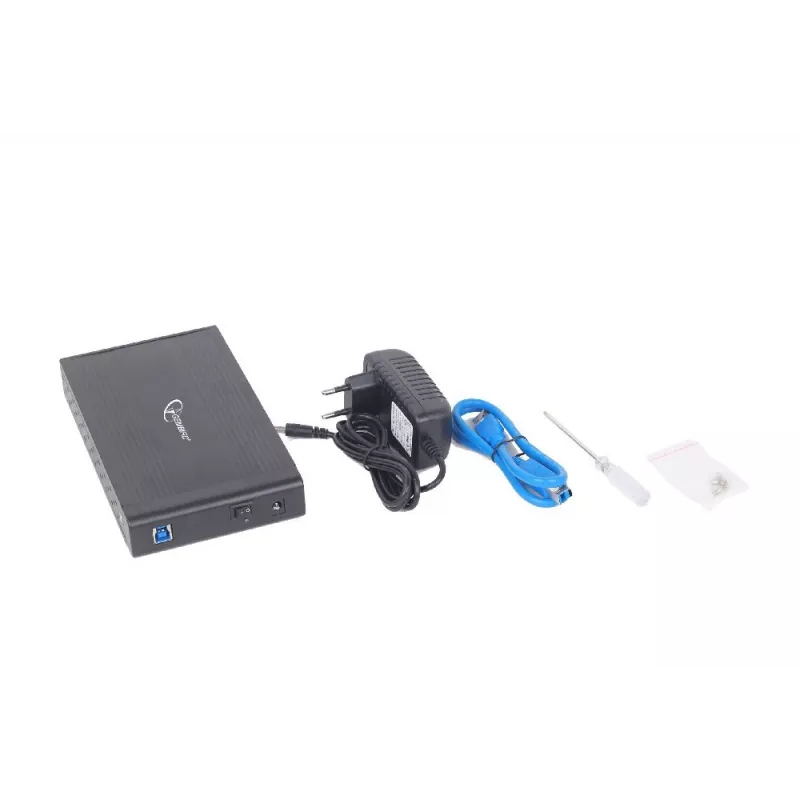 GEMBIRD Ārējais USB 3.0 korpuss 3,5 collu diskam – melns