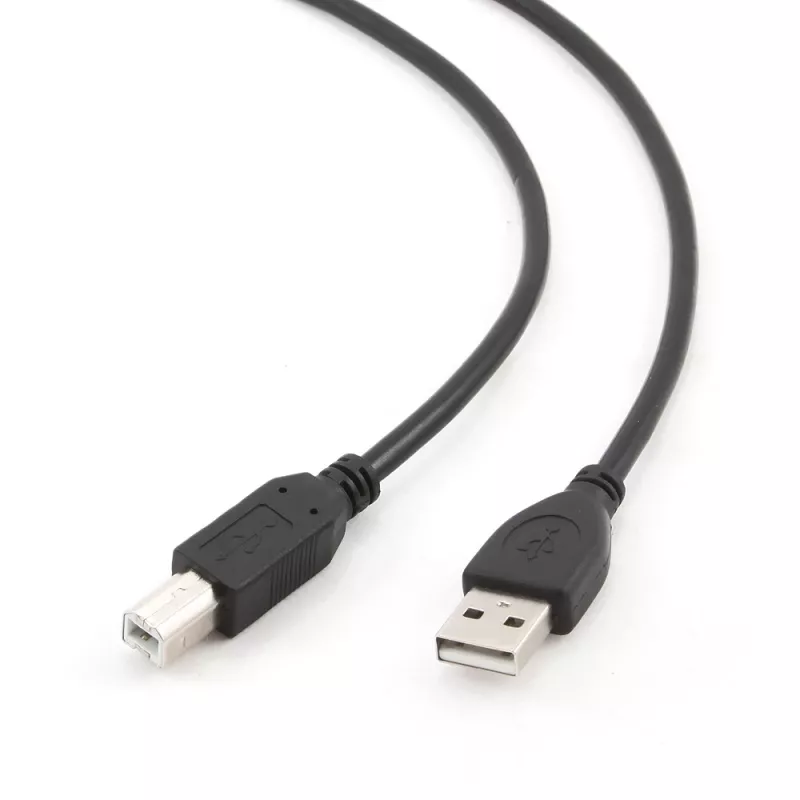 GEMBIRD USB 2.0 Type-A uz USB Type-B kabelis 1m, melns