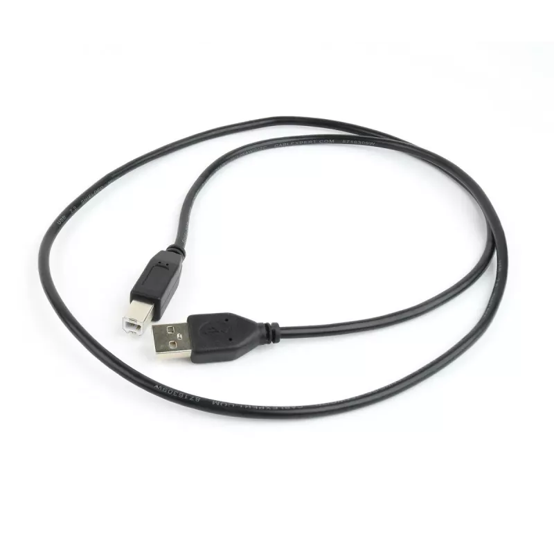 GEMBIRD USB 2.0 Type-A uz USB Type-B kabelis 1m, melns