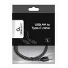 GEMBIRD USB 2.0 Type-A uz USB Type-B kabelis 1m, melns