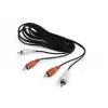 Audio kabelis Gembird CCA-2R2R-6 1,8 m 2 x RCA melns