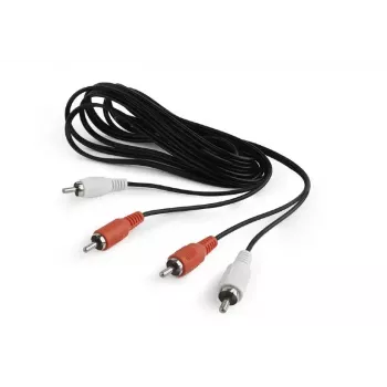 Audio kabelis Gembird CCA-2R2R-6 1,8 m 2 x RCA melns