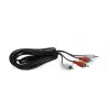 Audio kabelis Gembird CCA-2R2R-6 1,8 m 2 x RCA melns