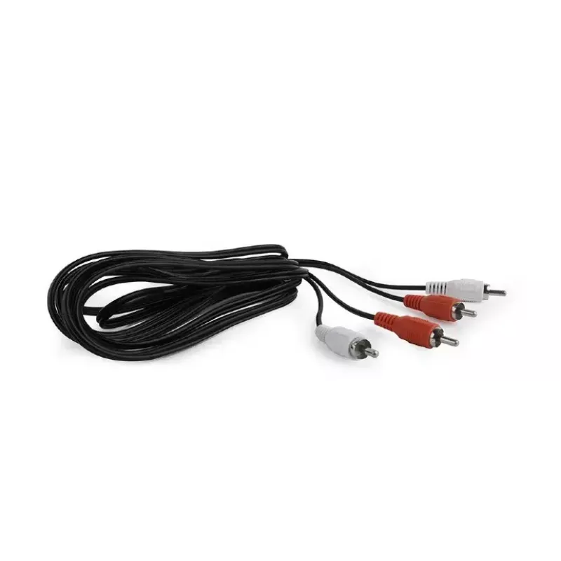 Audio kabelis Gembird CCA-2R2R-6 1,8 m 2 x RCA melns