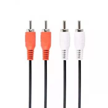 Audio kabelis Gembird CCA-2R2R-6 1,8 m 2 x RCA melns