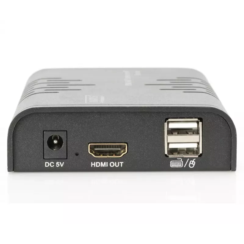 DIGITUS HDMI KVM pagarinātājs, 120 m tīkla kabelī (Cat 5, 5E, 6), Full HD, 1080p