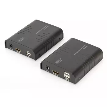 DIGITUS HDMI KVM pagarinātājs, 120 m tīkla kabelī (Cat 5, 5E, 6), Full HD, 1080p