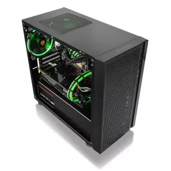 PC korpuss Thermaltake Versa H18 Micro Tower Melns