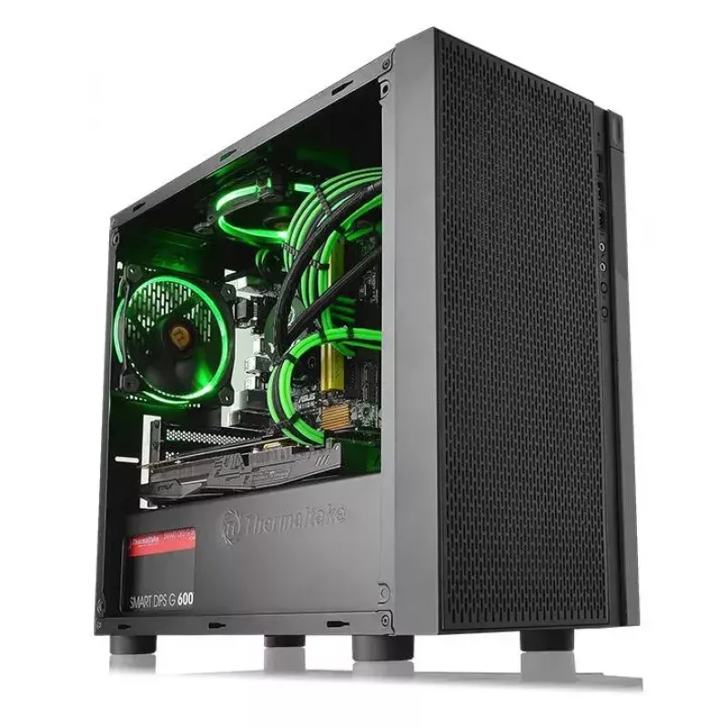 PC korpuss Thermaltake Versa H18 Micro Tower Melns