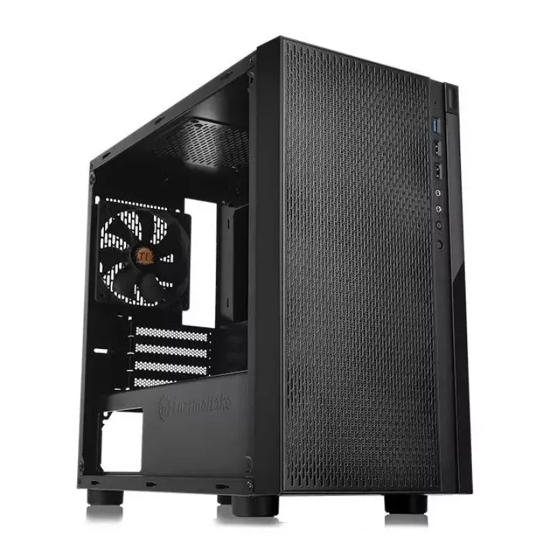 PC korpuss Thermaltake Versa H18 Micro Tower Melns