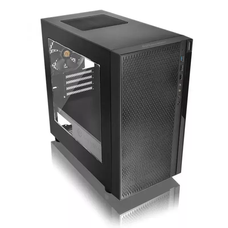 PC korpuss Thermaltake Versa H18 Micro Tower Melns