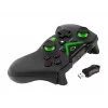 Bezvadu spēļu kontrolieris ESPERANZA EGG112K 2,4 GHz datoriem un PS3, USB uztvērējs, melns, 12 pogas, analogās sviras