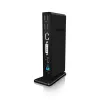 ICY BOX IB-DK2241AC Vadu USB 3.2 Gen 1 (3.1 Gen 1) Type-A Melns