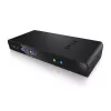 ICY BOX IB-DK2241AC Vadu USB 3.2 Gen 1 (3.1 Gen 1) Type-A Melns