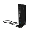 ICY BOX IB-DK2241AC Vadu USB 3.2 Gen 1 (3.1 Gen 1) Type-A Melns
