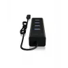 ICY BOX IB-HUB1409-C3 USB 3.2 Gen 1 (3.1 Gen 1) Type-C 5000 Mbit/s Melns