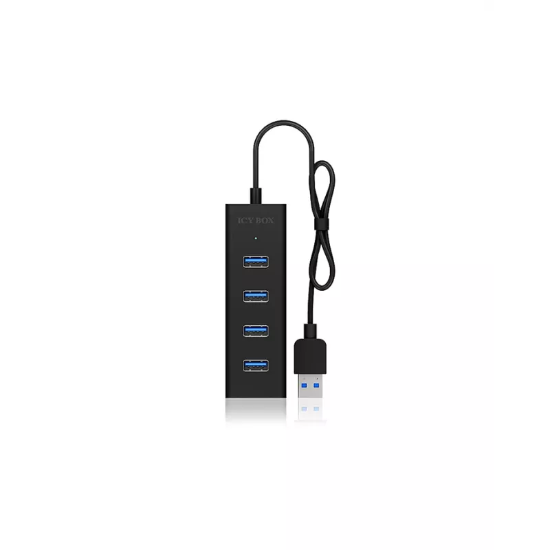 ICY BOX IB-HUB1409-U3 USB 3.2 Gen 1 (3.1 Gen 1) Type-A 5000 Mbit/s Melns