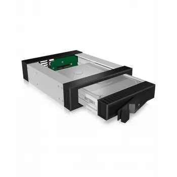 ICY BOX IB-129SSK-B 13,3 cm (5,25 collu) priekšējais panelis melns