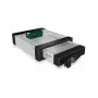 ICY BOX IB-129SSK-B 13,3 cm (5,25 collu) priekšējais panelis melns